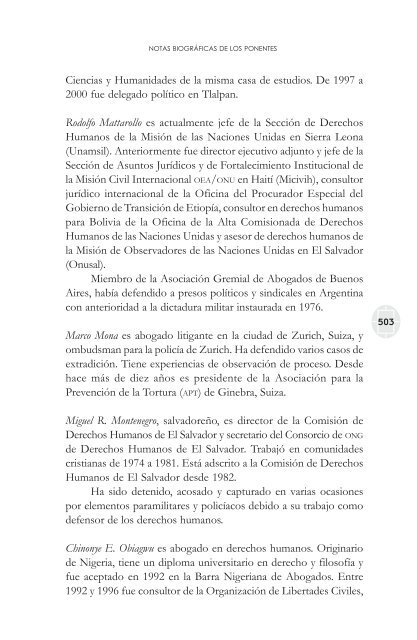 comisiones de la verdad final - Comisión de Derechos Humanos del ...