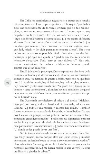 comisiones de la verdad final - Comisión de Derechos Humanos del ...