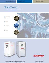 Champion 20 - 50 hp Rotorchamp - McGuire Air Compressors, Inc