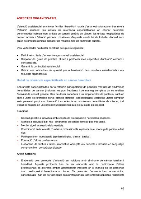 OncoGuia del consell i assessorament genètics en el càncer hereditari