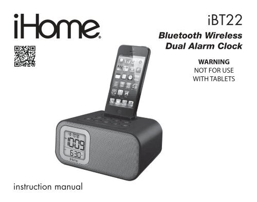iBT22 User Manual - iHome