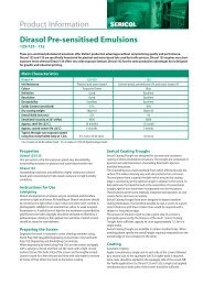 Dirasol Pre-sensitised Emulsions Product Information - Graphic Center