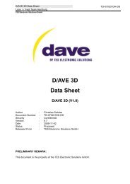 D/AVE 3D Data Sheet - TES Electronic Solutions
