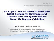 UV Applications for Reuse and the New NWRI Guidelines ...