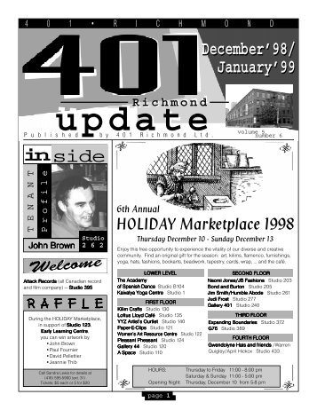 Decmber 98/January 99 issue - 401 Richmond