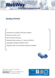 WebWay IP PSTN for business security - WebWayOne