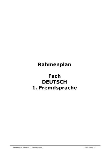 100222 Rahmenplan Deutsch-Fremdsprache definitiv - DG ...