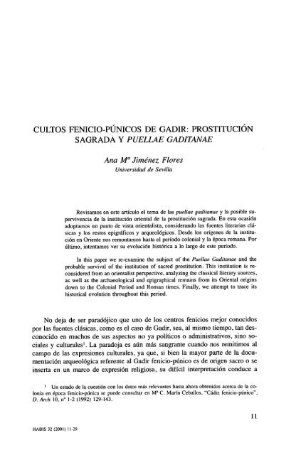 Cultos fenicio-pÃºnicos de Gadir - Dialnet