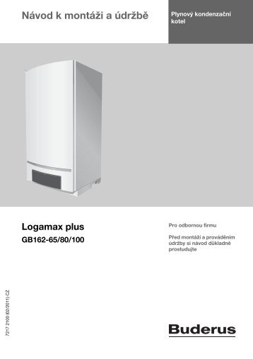 IM Logamax plus GB162-65/80/100 - cs - Buderus