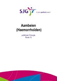 Aambeien (HaemorrhoÃ¯den) - SJG Weert