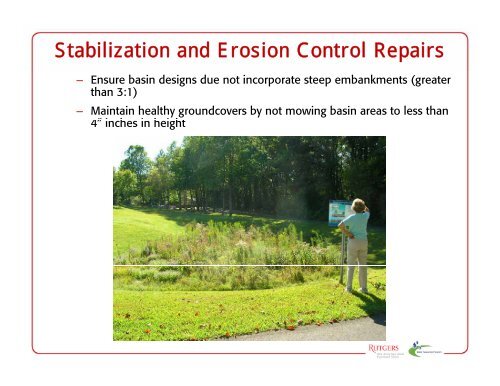 Detention Basin Retrofits and Maintenance - Rutgers Cooperative ...