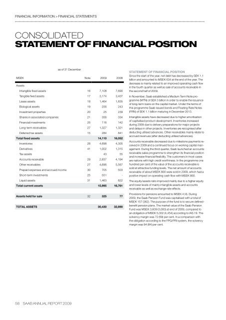 ANNUAL REPORT 2009 - Saab