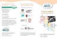 BÃ¼ndnis fÃ¼r Familie - AG FrÃ¼he Hilfen - Flyer - Familiennetz WMK