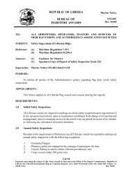 Marine Notice INS-001 dated 11 - liscr