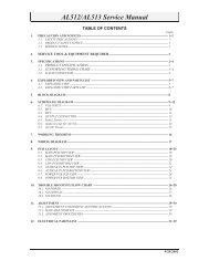 AL512/AL513 Service Manual - Data Sheet Gadget