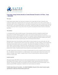 Using Chlorine Dioxide to Control Bromate Formation in El Paso ...