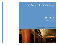About Us - Vestavia Hills City Schools