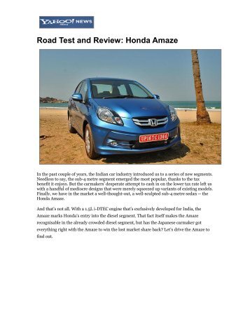 Read More - Honda Cars India