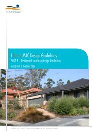 Eltham MAC Design Guidelines - Nillumbik Shire Council