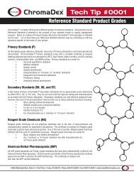 Tech Tip 0001: Understanding Reference Standards Grades