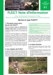 Qu'est-ce que FLEGT? - Illegal Logging Portal