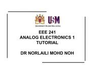 EEE 241 ANALOG ELECTRONICS 1 TUTORIAL DR NORLAILI ...