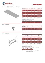 Outflanged Cable Ladder Covers - DK Series COVERS - Metaksan