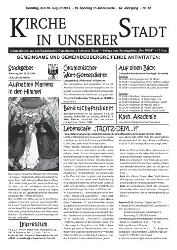 Aktuelles Mitteilungsblatt zum Download