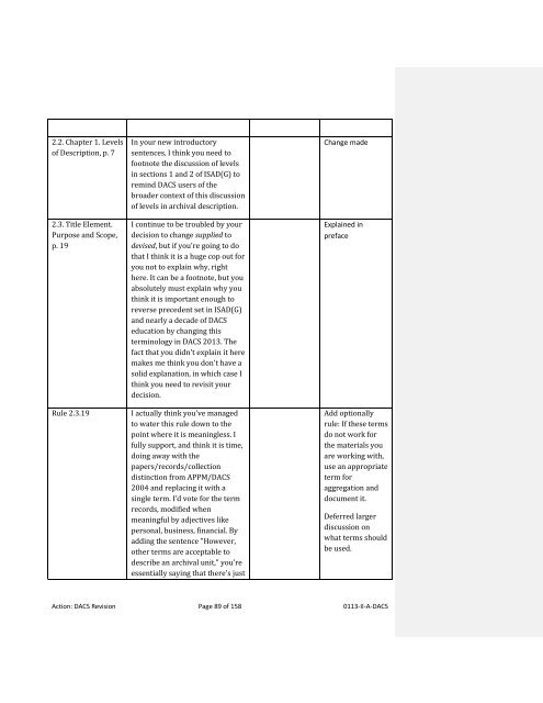 Appendix A - Society of American Archivists