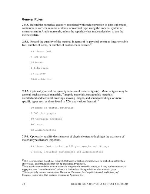 Appendix A - Society of American Archivists