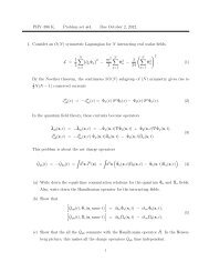 PHYâ396 K. Problem set #4. Due October 2, 2012. 1. Consider an O ...
