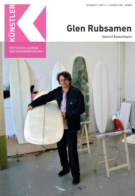 Glen Rubsamen - Zeit Kunstverlag