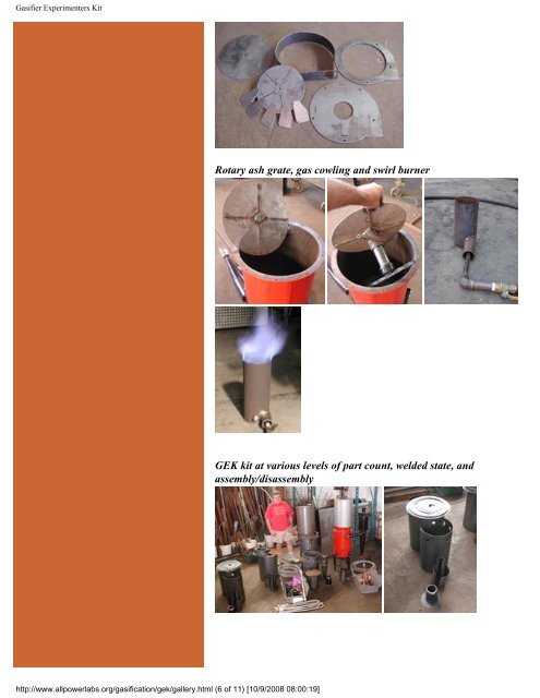 Gasifier Experimenters Kit - Pole Shift Survival Information