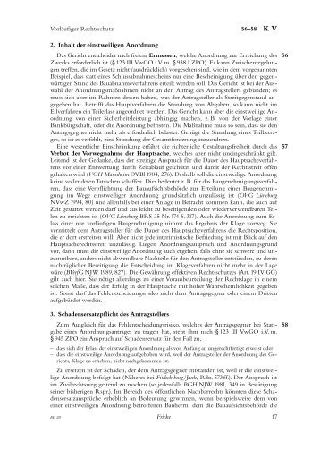 Der vorlÃ¤ufige Rechtsschutz (Fricke), (pdf) - Handbuch des ...