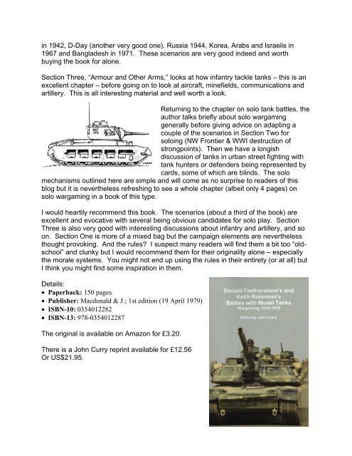 'Battles with Model Tanks' book - Lone Warrior Blog