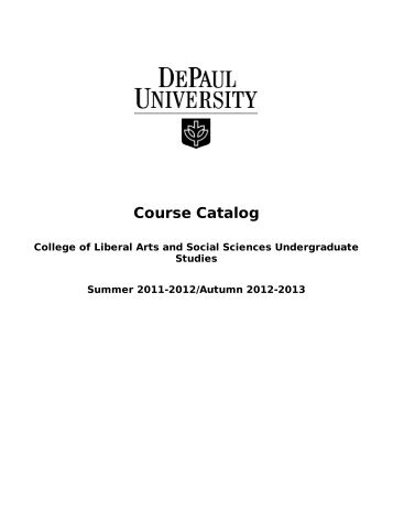 College of Liberal Arts and Social Sciences - DePaul University