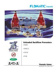 Unleaded Backflow Preventers Flomatic Valves - Flomatic Corporation