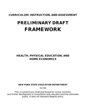 Draft Framework - p-12 - New York State Education Department