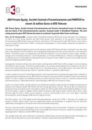 Press Release B3G. 02 01 06 - Axa Private Equity