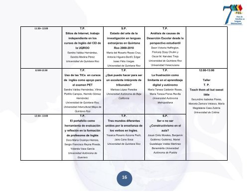 5 - Foro de Estudios en Lenguas Internacional - Universidad de ...