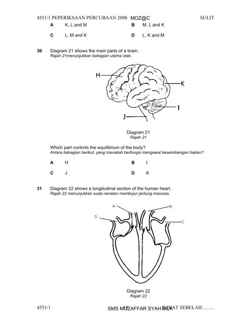 Biology 1Q&A - Trial Paper Collection