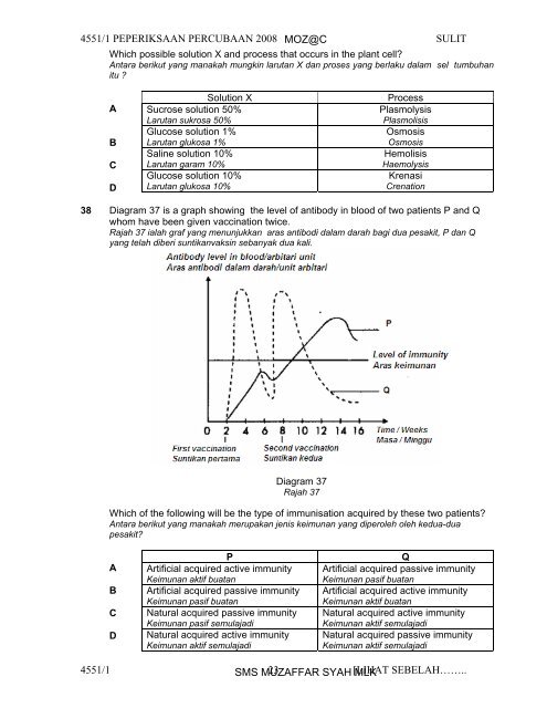 Biology 1Q&A - Trial Paper Collection