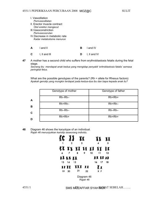 Biology 1Q&A - Trial Paper Collection