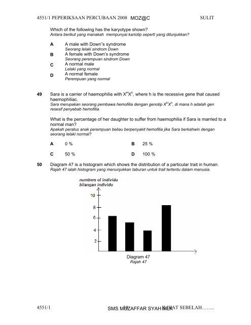 Biology 1Q&A - Trial Paper Collection