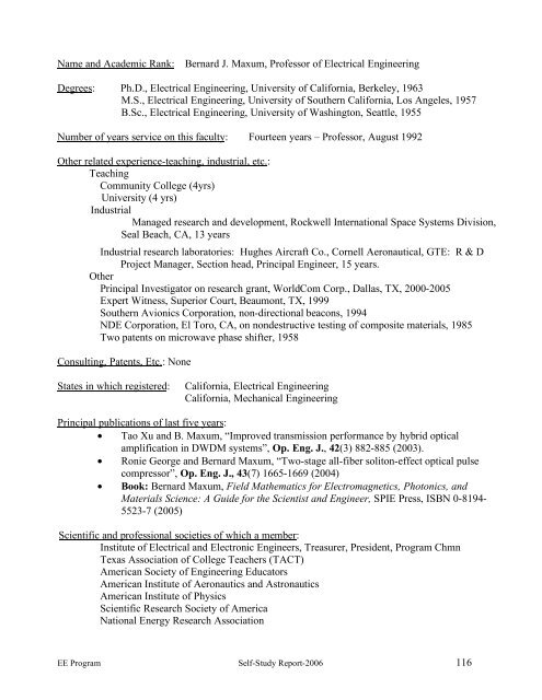 program self-study report - Lamar University Electrical Engineering