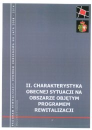 ii. charakterystyka obecnej sytuacji na obszarze objÄtym ... - ChrzanÃ³w