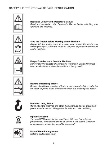 PT Series Operator & Parts Manual - McConnel