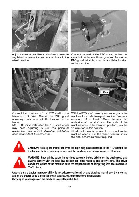 PT Series Operator & Parts Manual - McConnel