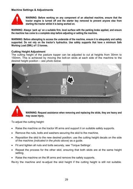 PT Series Operator & Parts Manual - McConnel