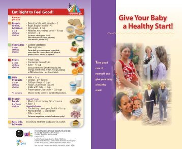 Give Your Baby a Healthy Start! - California Department of Public ...